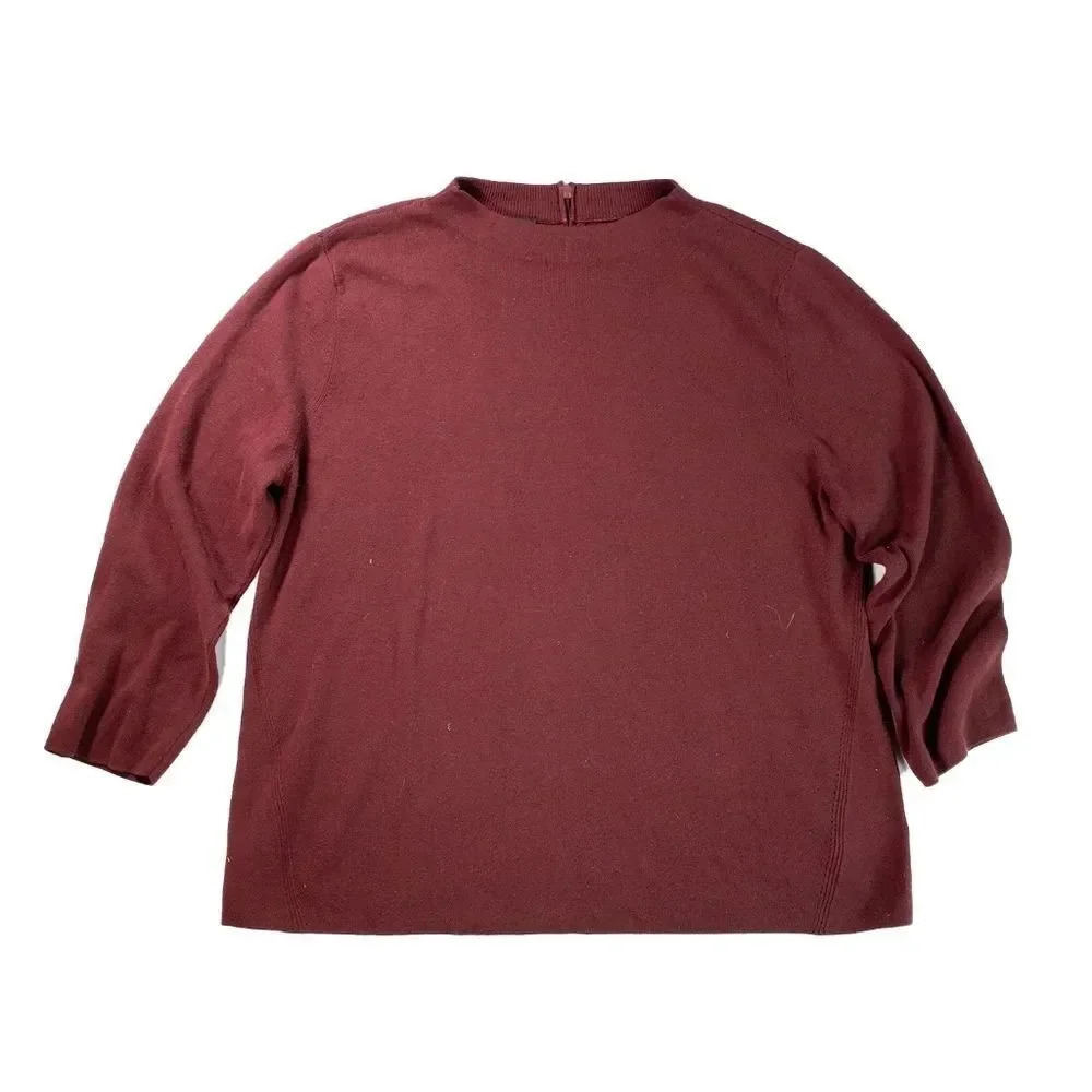 Talbots Burgundy Pullover Sweater XL